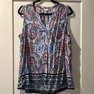 Crown & Ivy sleeveless blouse